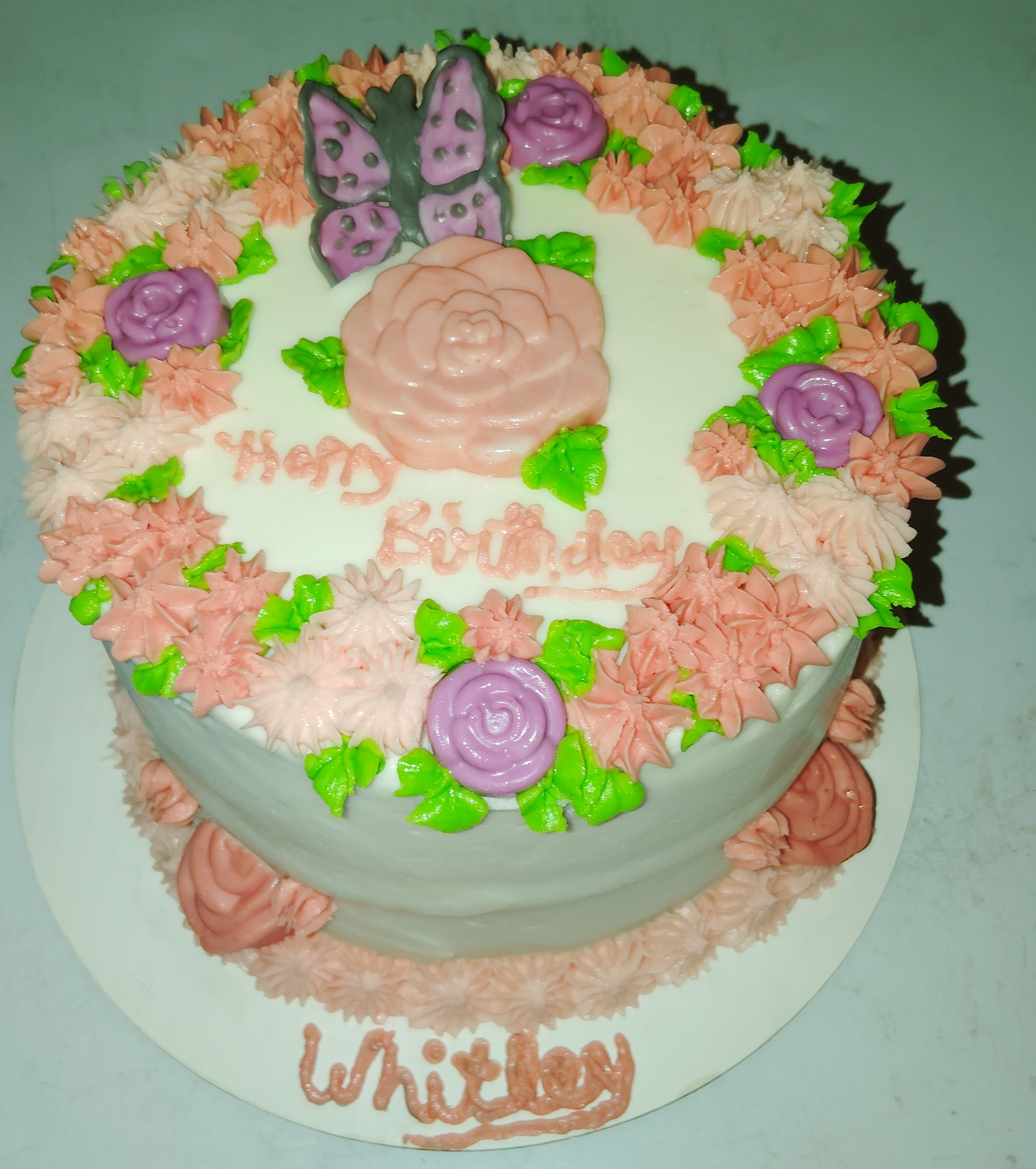 Floral birthday cake
