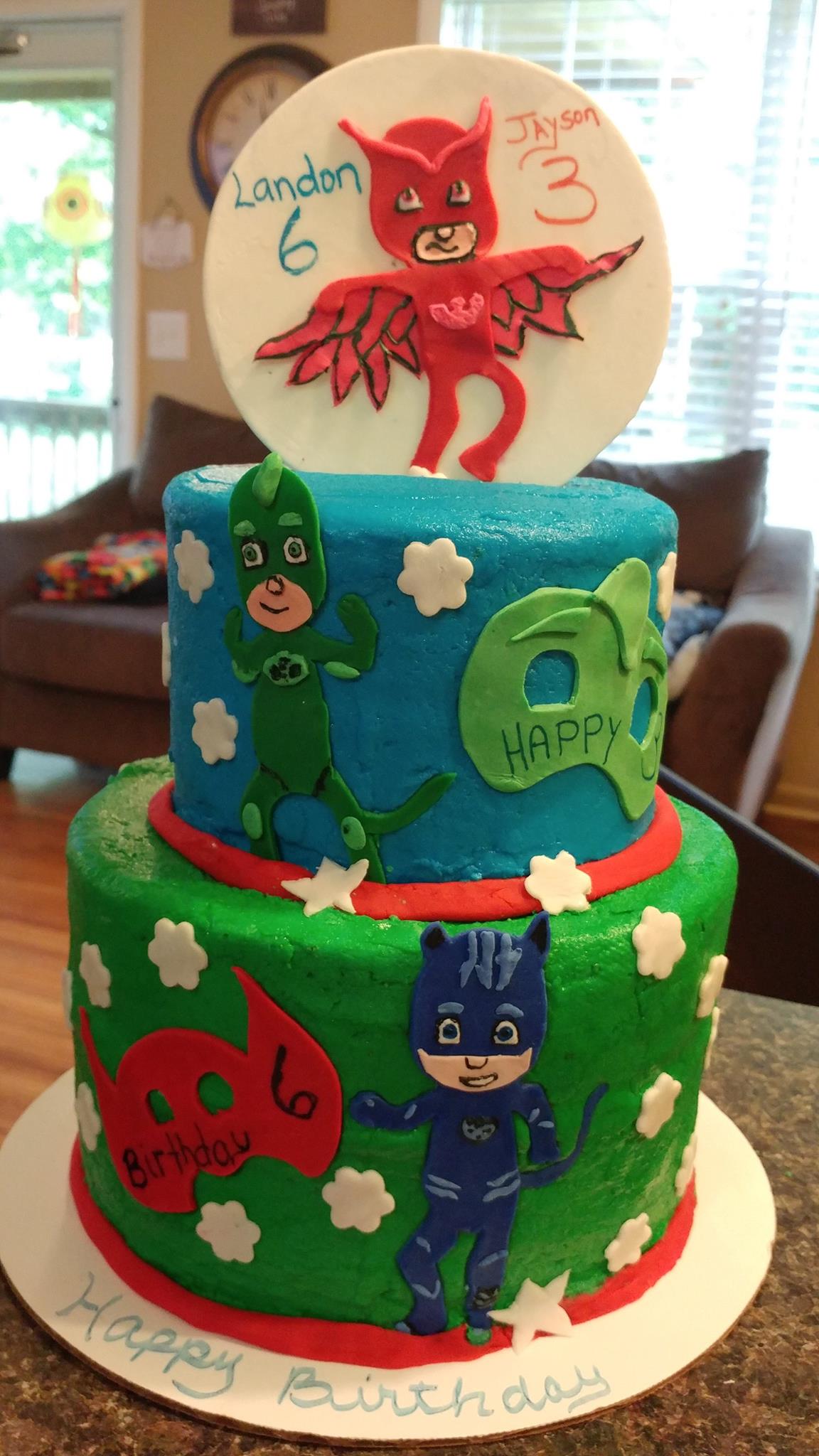PJ Masks birthday cake